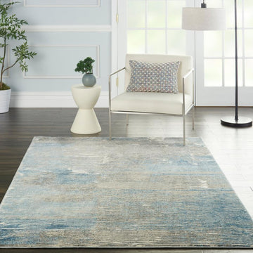 Solace SLA01 Ivory/Grey/Blue Rug-Nourison-Rug Love - The Most Loved Rug Store